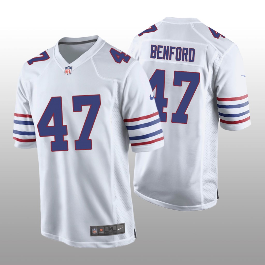 Buffalo Bills Christian Benford White Jersey Alternate Game - Men's