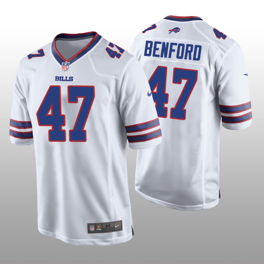 Buffalo Bills Christian Benford White Jersey Game - Men's