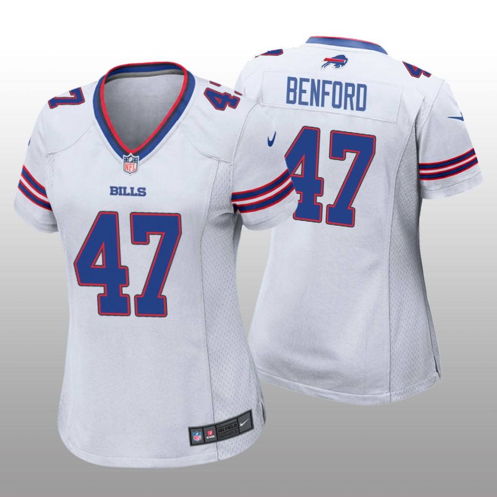 Buffalo Bills Christian Benford White Jersey Game - Women's