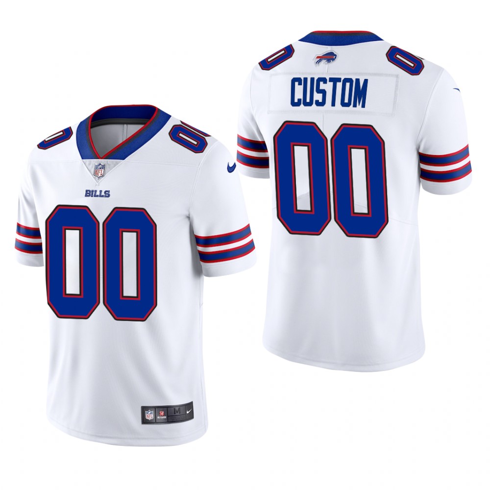 Buffalo Bills Custom White Jersey Vapor Limited - Men's