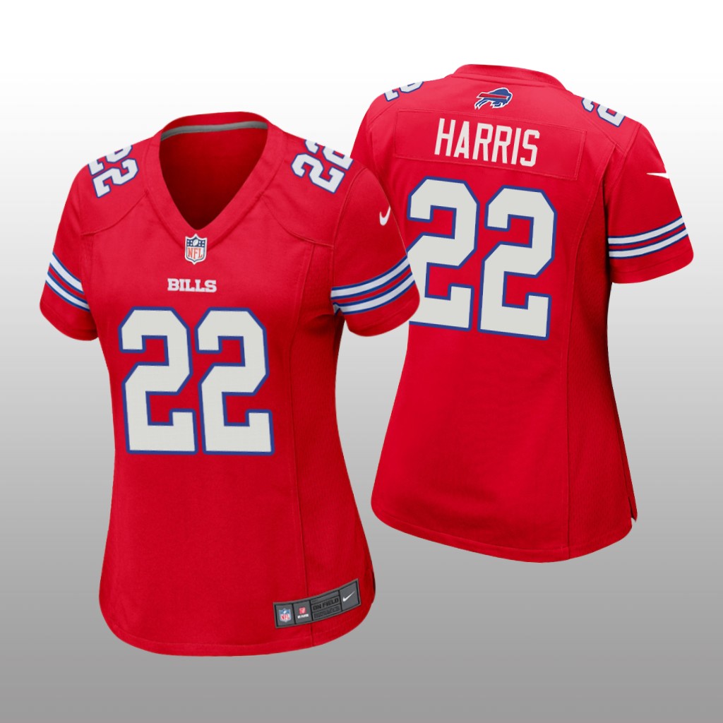 Buffalo Bills Damien Harris Red Jersey Game - Women's