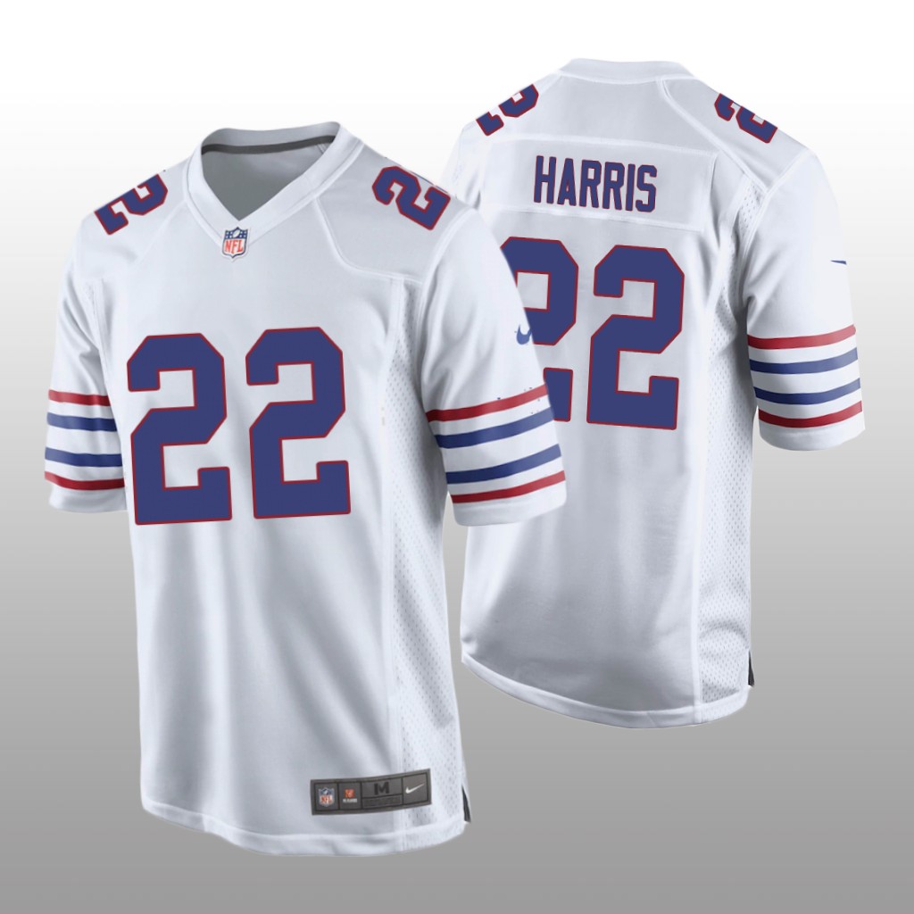 Buffalo Bills Damien Harris White Jersey Alternate Game - Men's