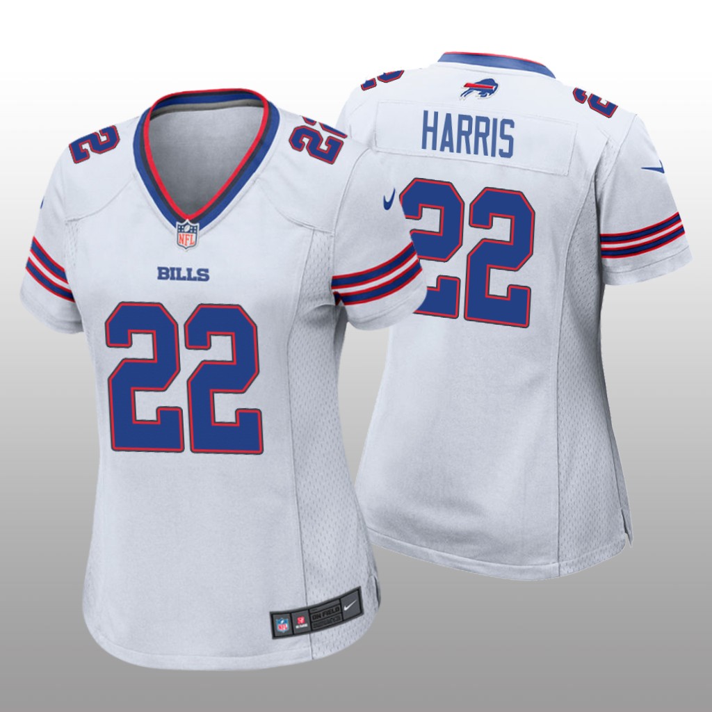 Buffalo Bills Damien Harris White Jersey Game - Women's