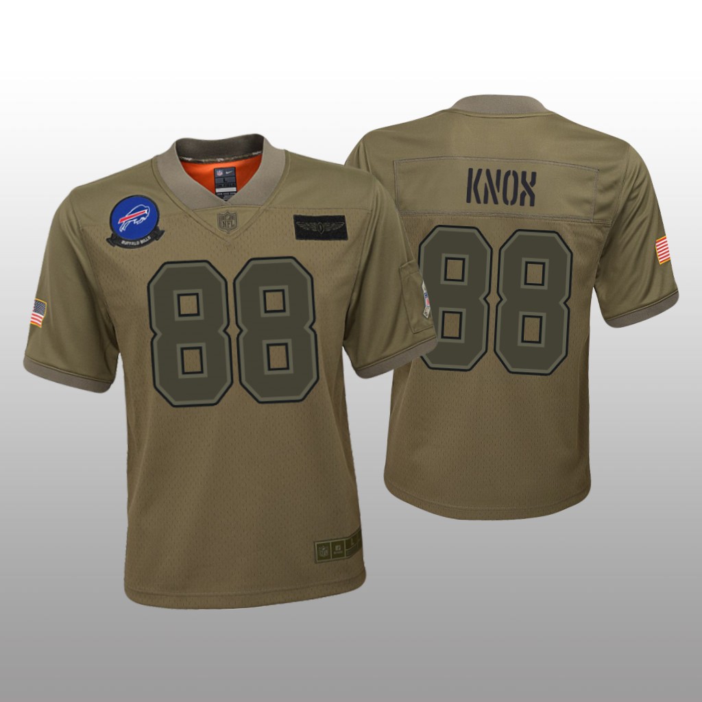 Buffalo Bills Dawson Knox Camo Game Jersey 2019 Salute to Service - Youth