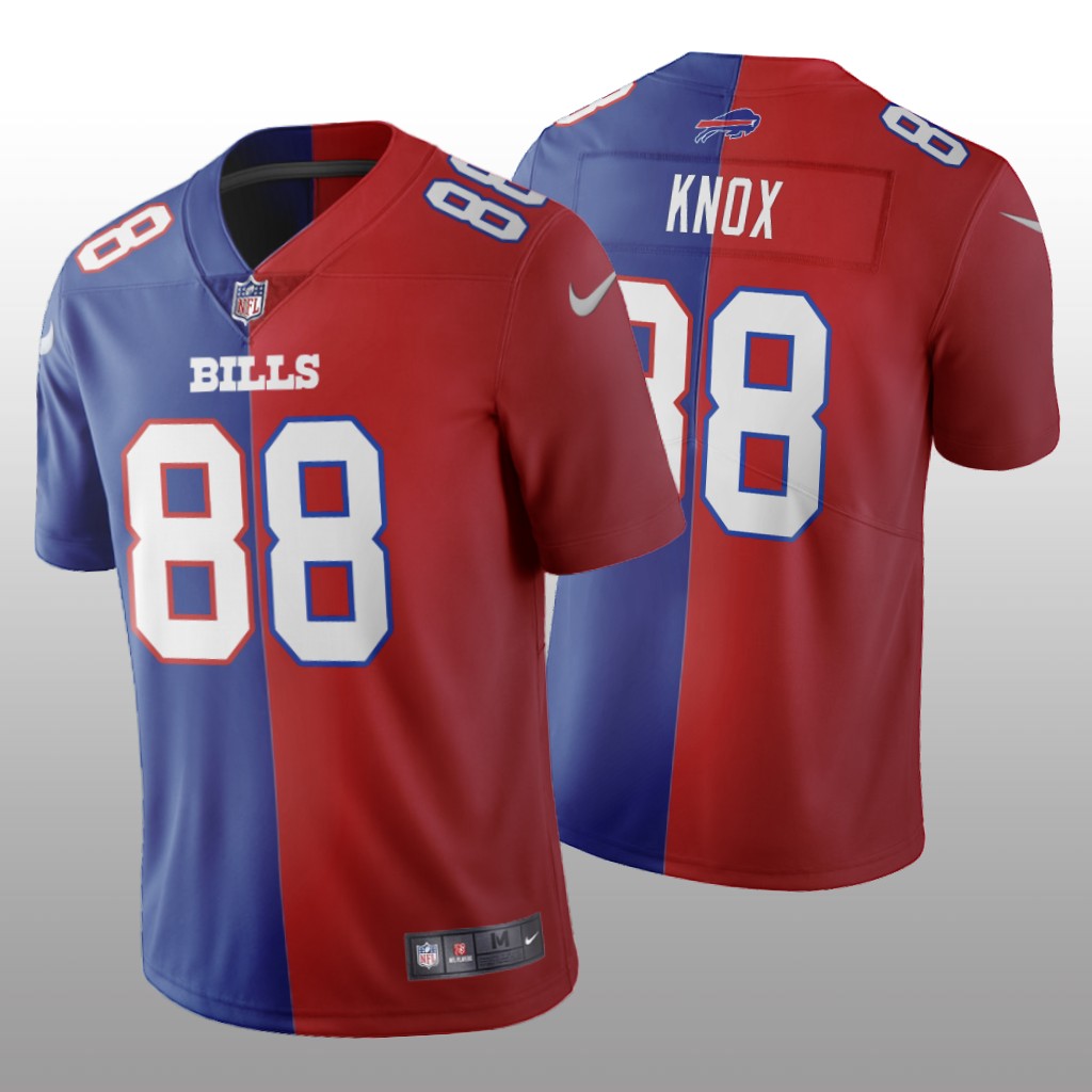 Buffalo Bills Dawson Knox Royal Red Vapor Limited Split Jersey Two Tone - Men's