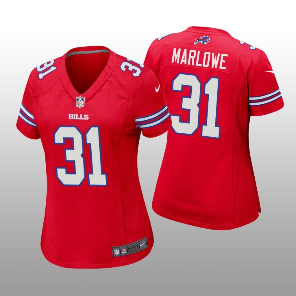 Buffalo Bills Dean Marlowe Red Jersey Game - Women's