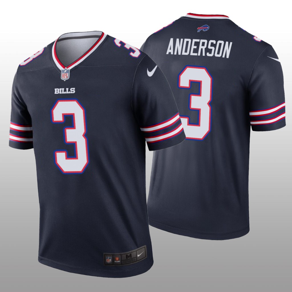 Buffalo Bills Derek Anderson Navy Jersey Inverted Legend - Men's