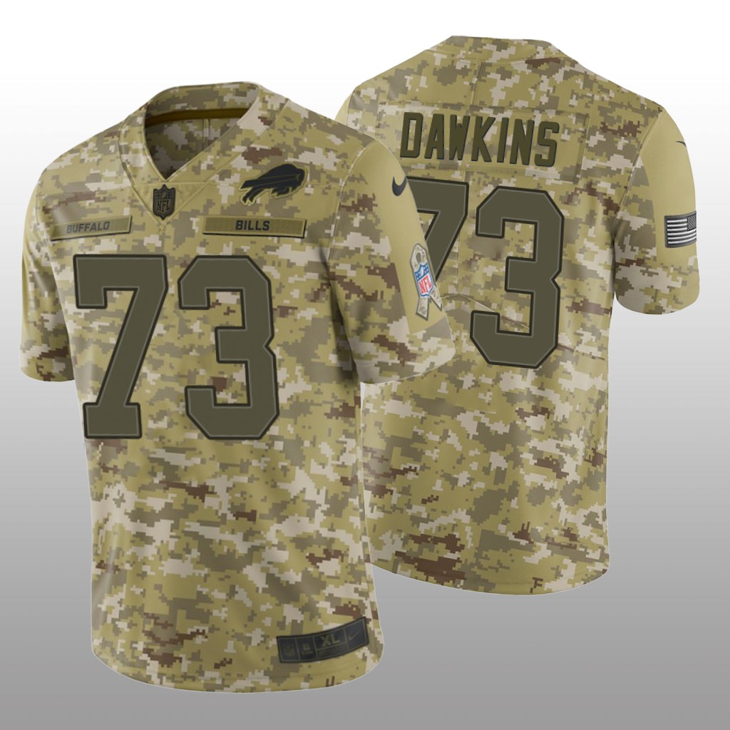Buffalo Bills Dion Dawkins #73 Salute to Service Jersey - Camo