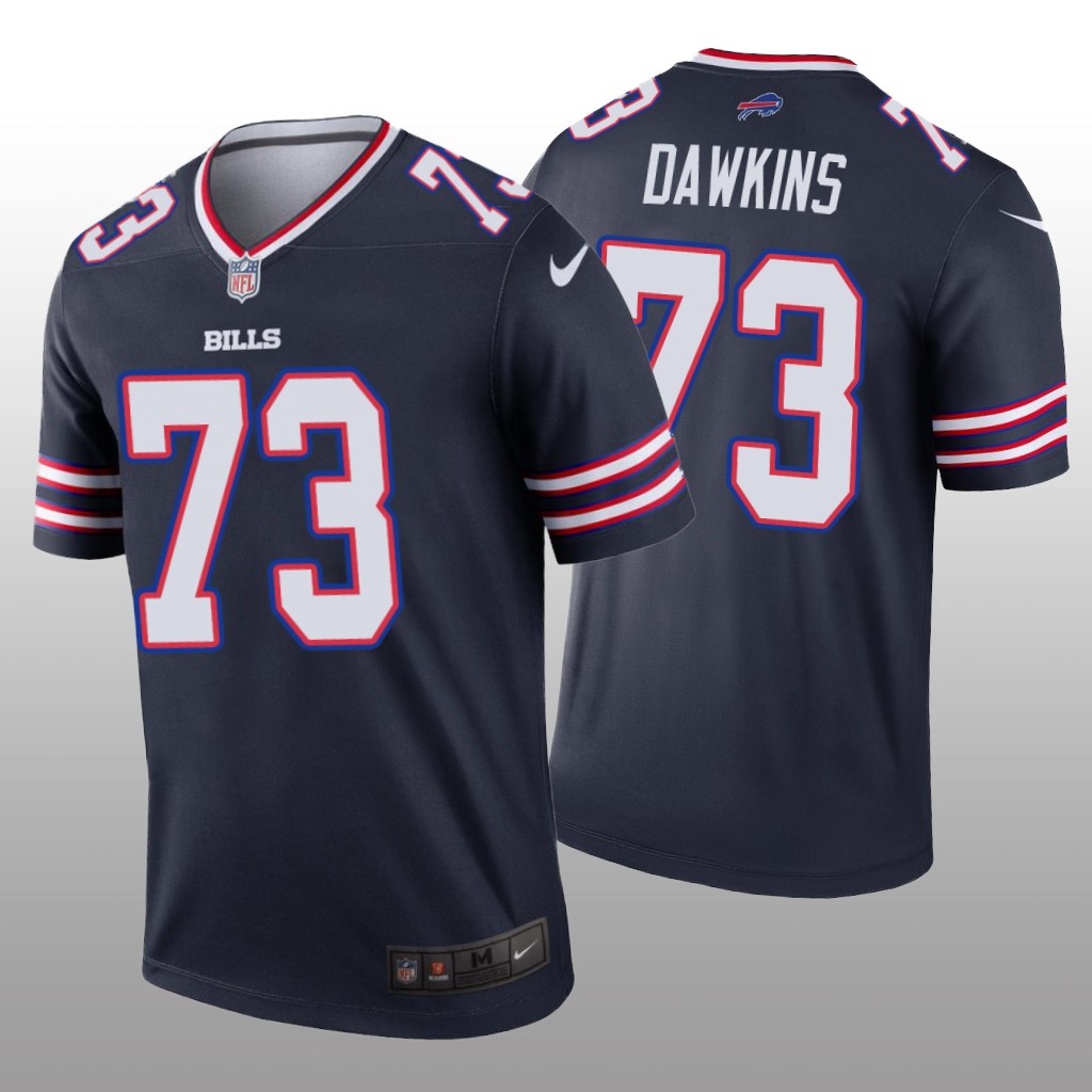 Buffalo Bills Dion Dawkins Navy Jersey Inverted Legend - Men's