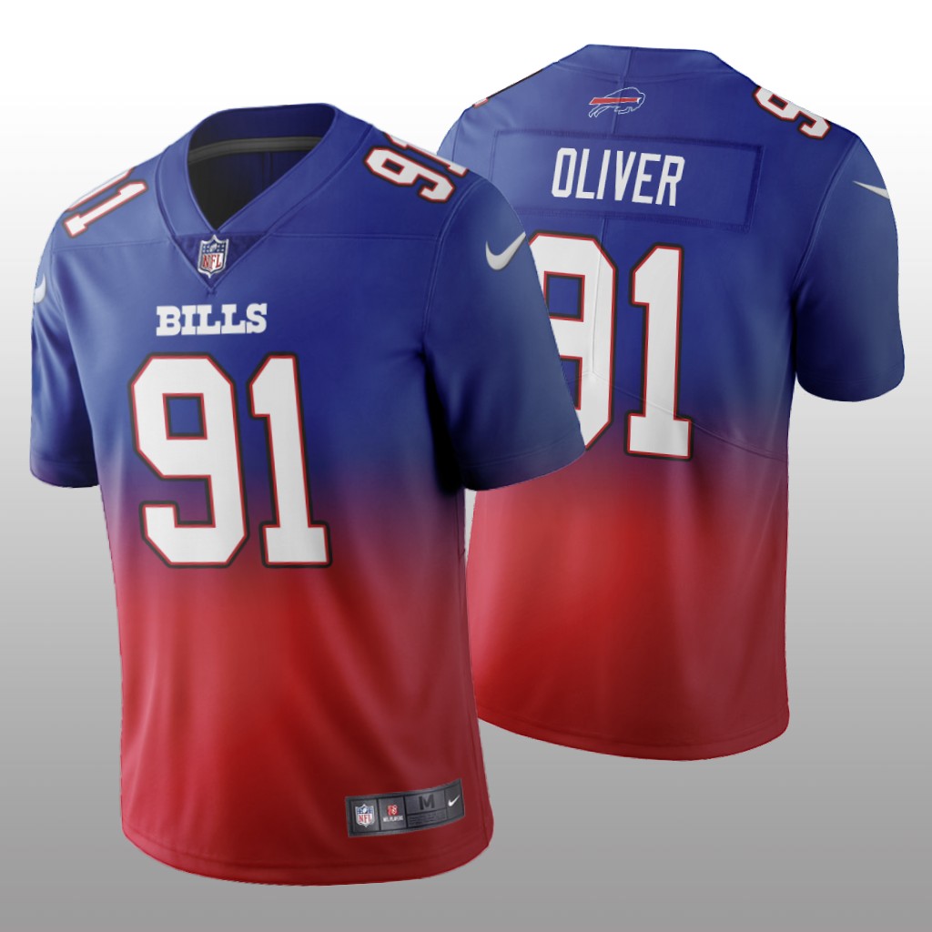 Buffalo Bills Ed Oliver Royal Gradient Jersey Color Crash - Men's