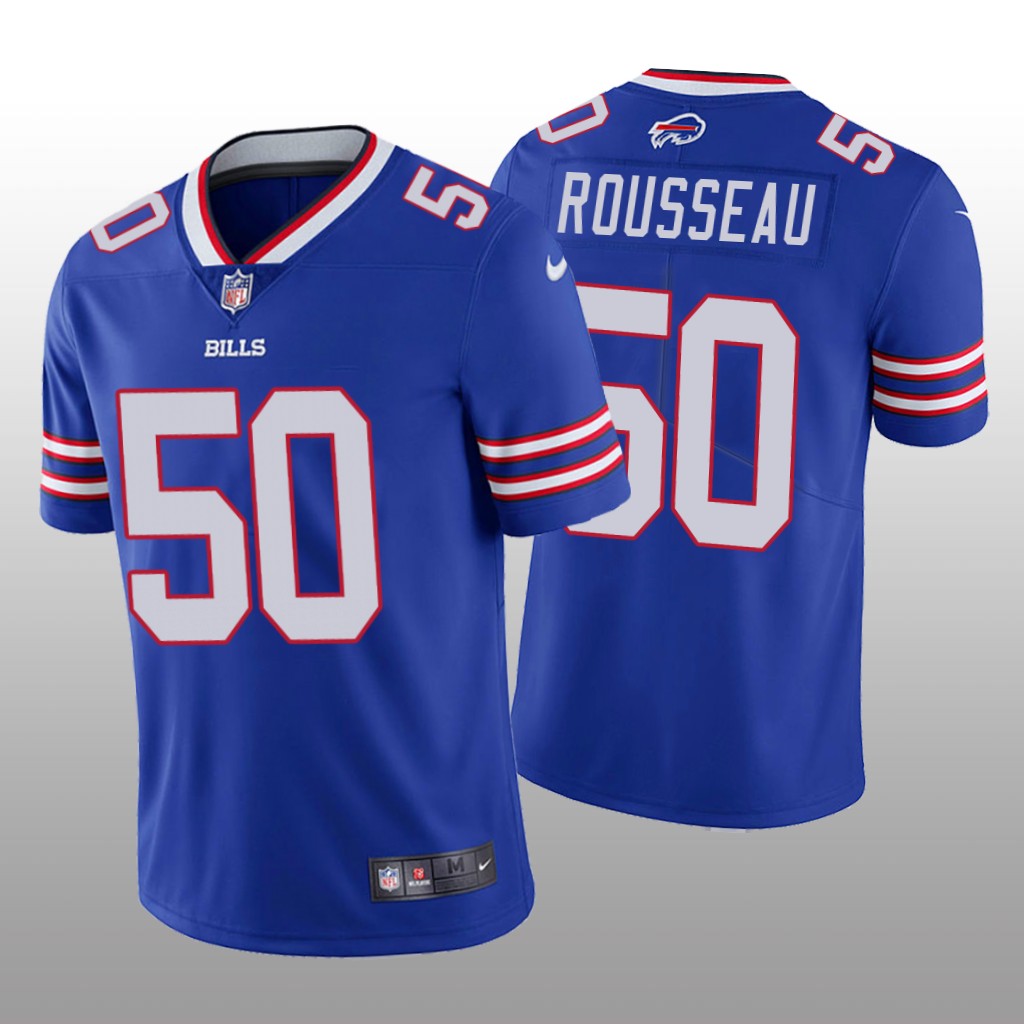 Buffalo Bills Gregory Rousseau Royal Jersey Vapor Limited - Men's