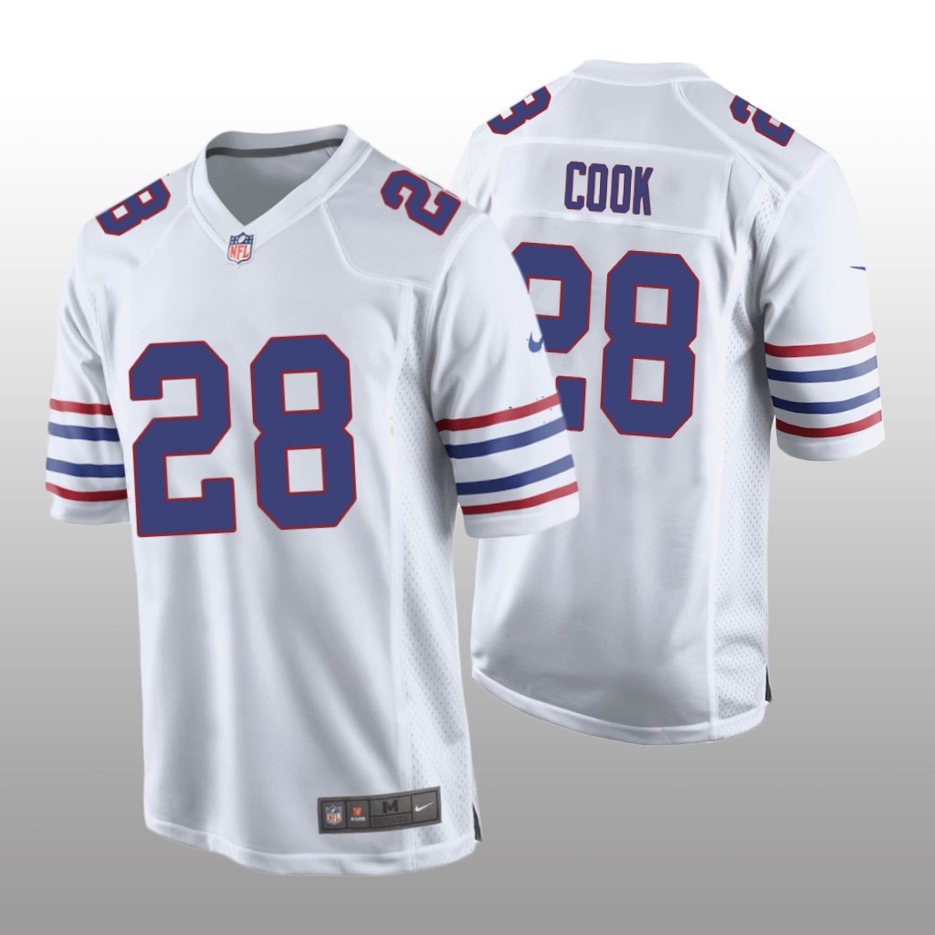 Buffalo Bills James Cook White Jersey Alternate Game - Men's