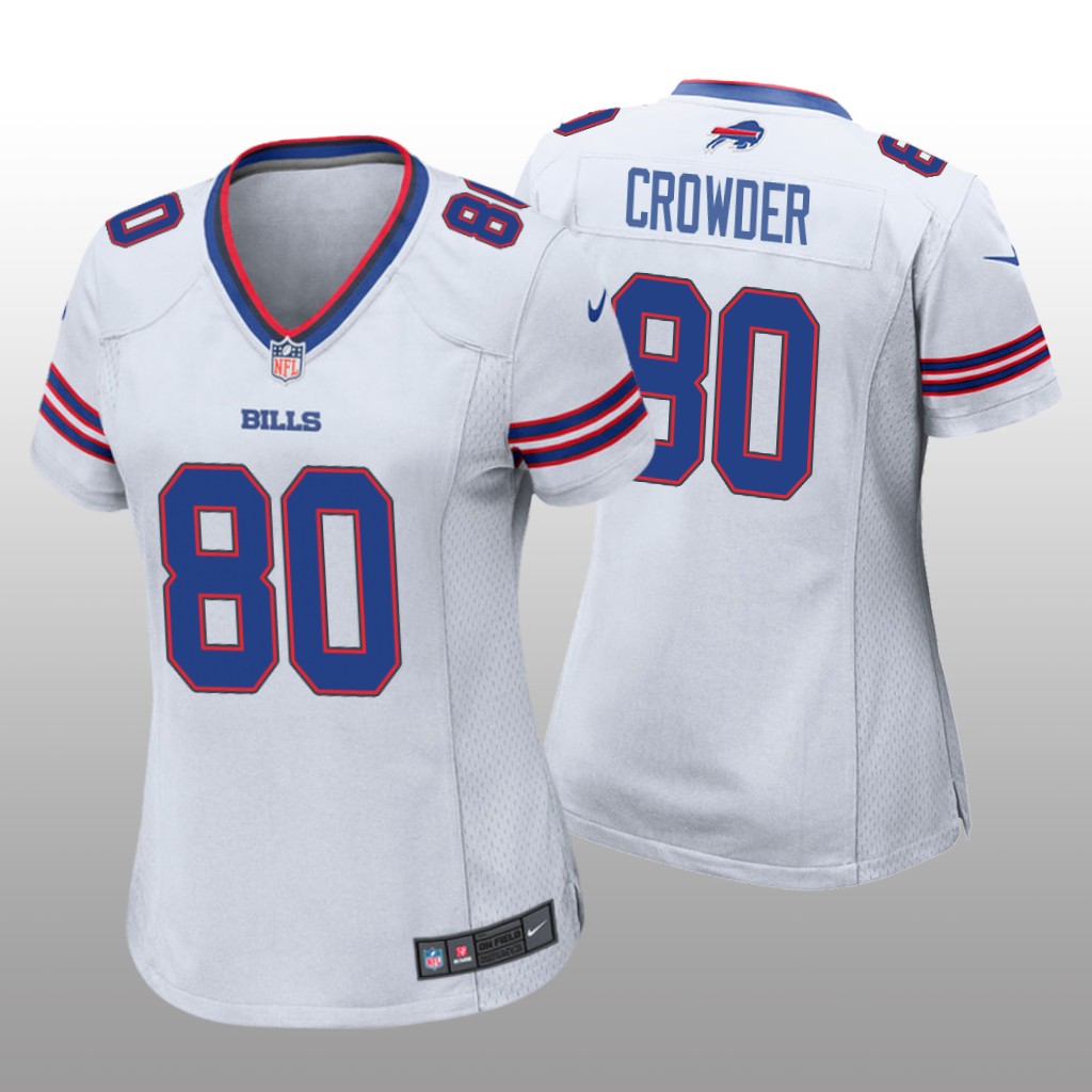Buffalo Bills Jamison Crowder White Jersey Game - Women's