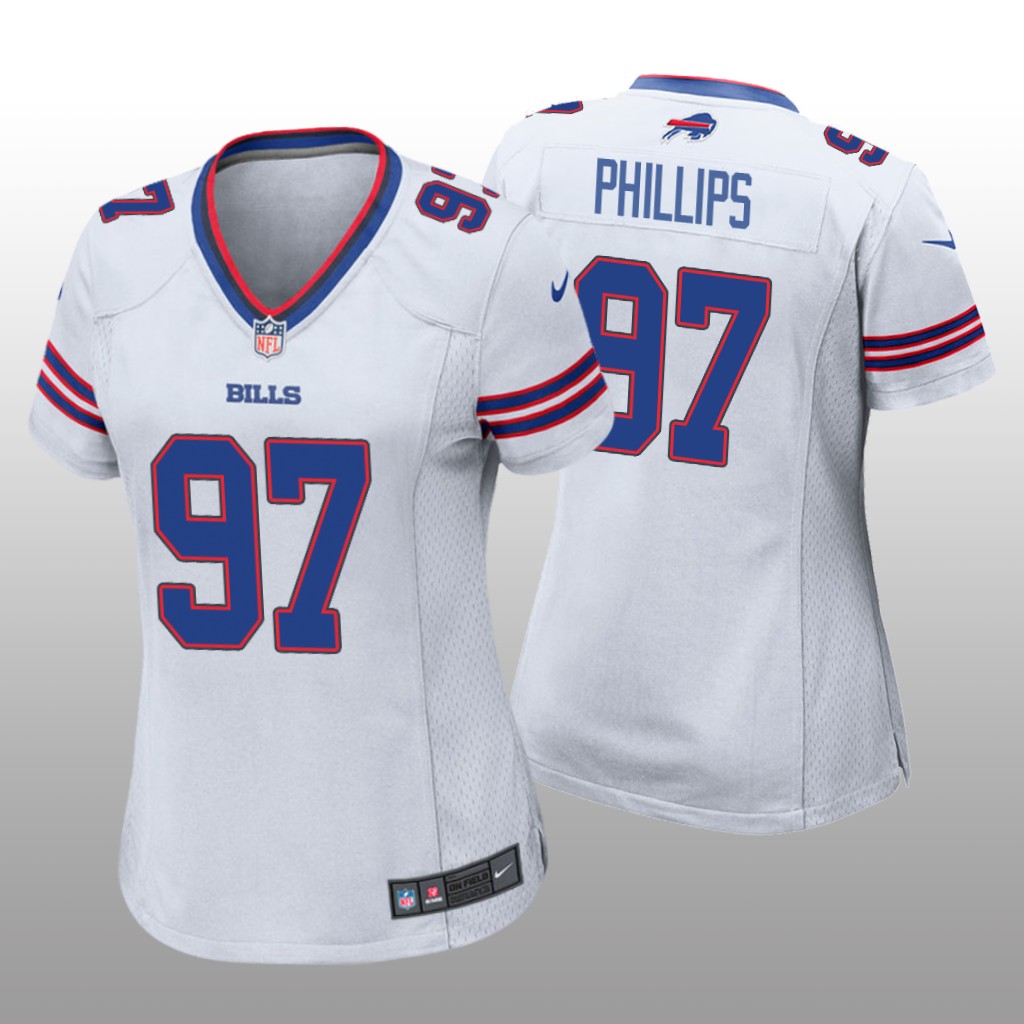 Buffalo Bills Jordan Phillips White Jersey Game - Women's