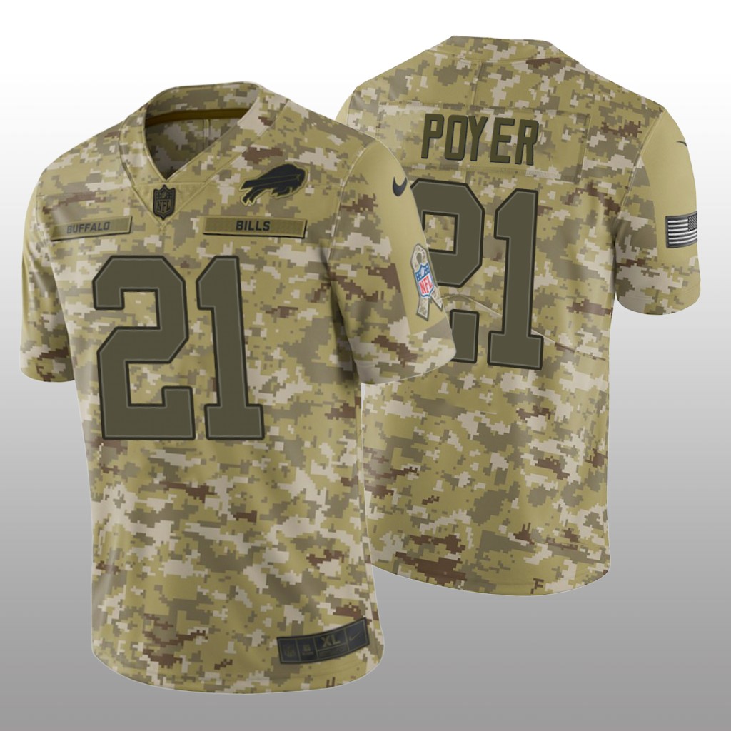 Buffalo Bills Jordan Poyer #21 Salute to Service Limited Jersey - Camo