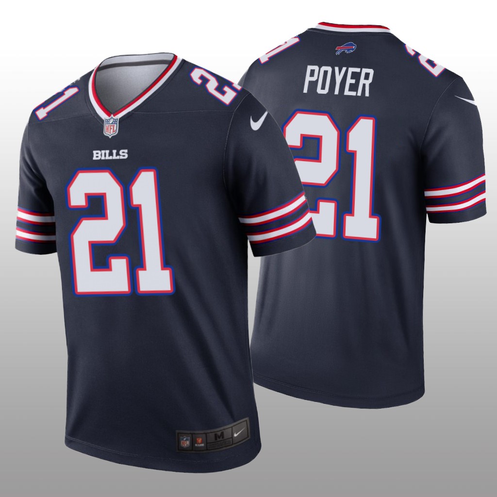 Buffalo Bills Jordan Poyer Navy Jersey Inverted Legend - Men's