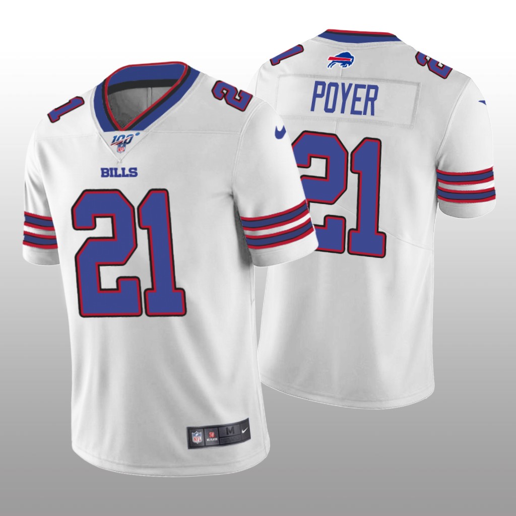 Buffalo Bills Jordan Poyer White Vapor Limited Jersey 100th Season - Men's