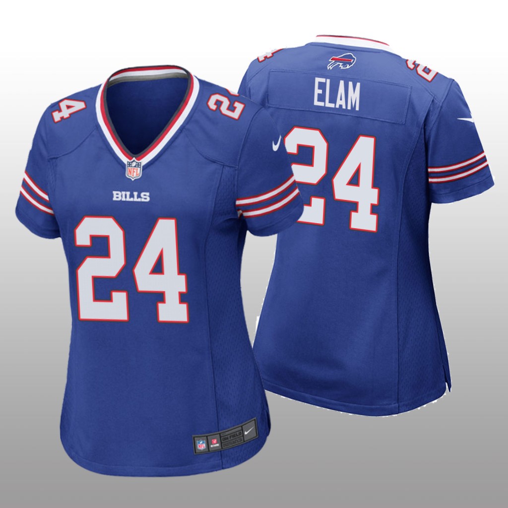 Buffalo Bills Kaiir Elam Royal Jersey Game - Women's