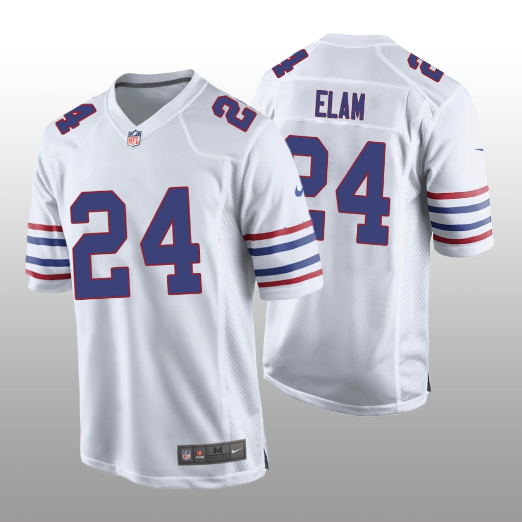 Buffalo Bills Kaiir Elam White Jersey Alternate Game - Men's