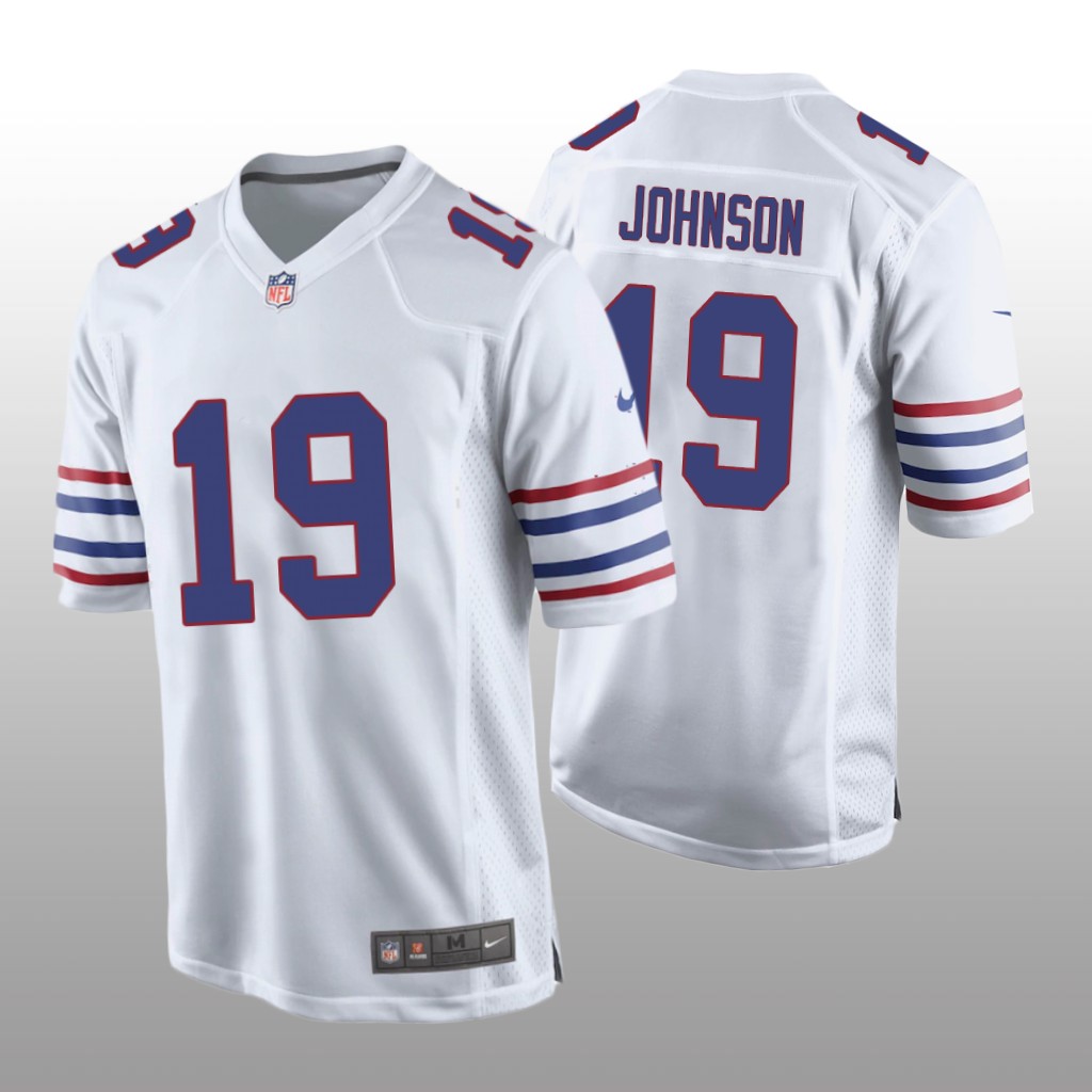 Buffalo Bills KeeSean Johnson White Jersey Alternate Game - Men's