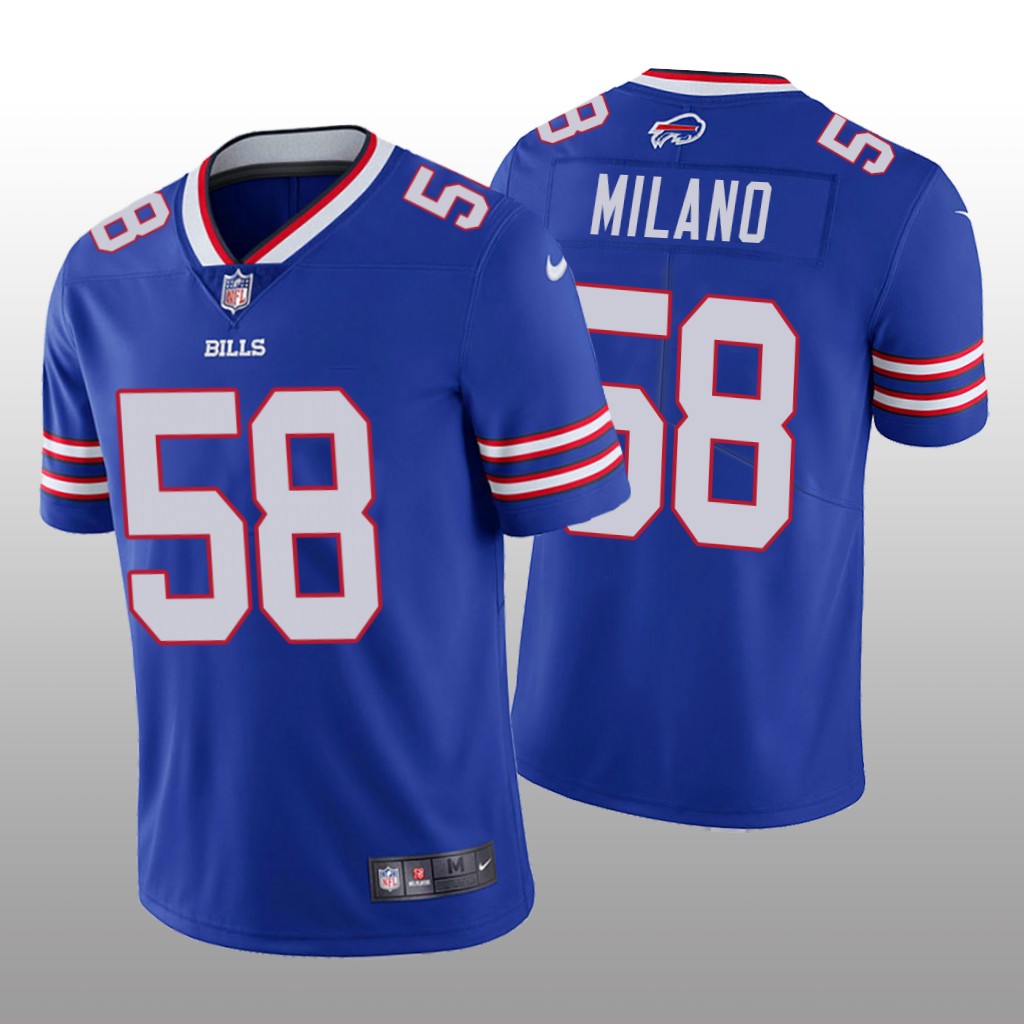 Buffalo Bills Matt Milano Royal Jersey Vapor Limited - Men's