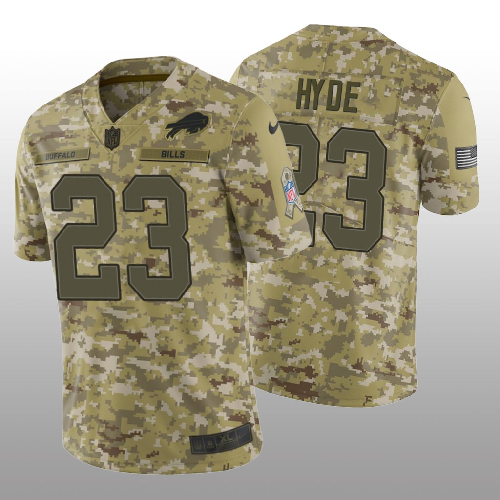 Buffalo Bills Micah Hyde #23 Salute to Service Limited Jersey - Camo