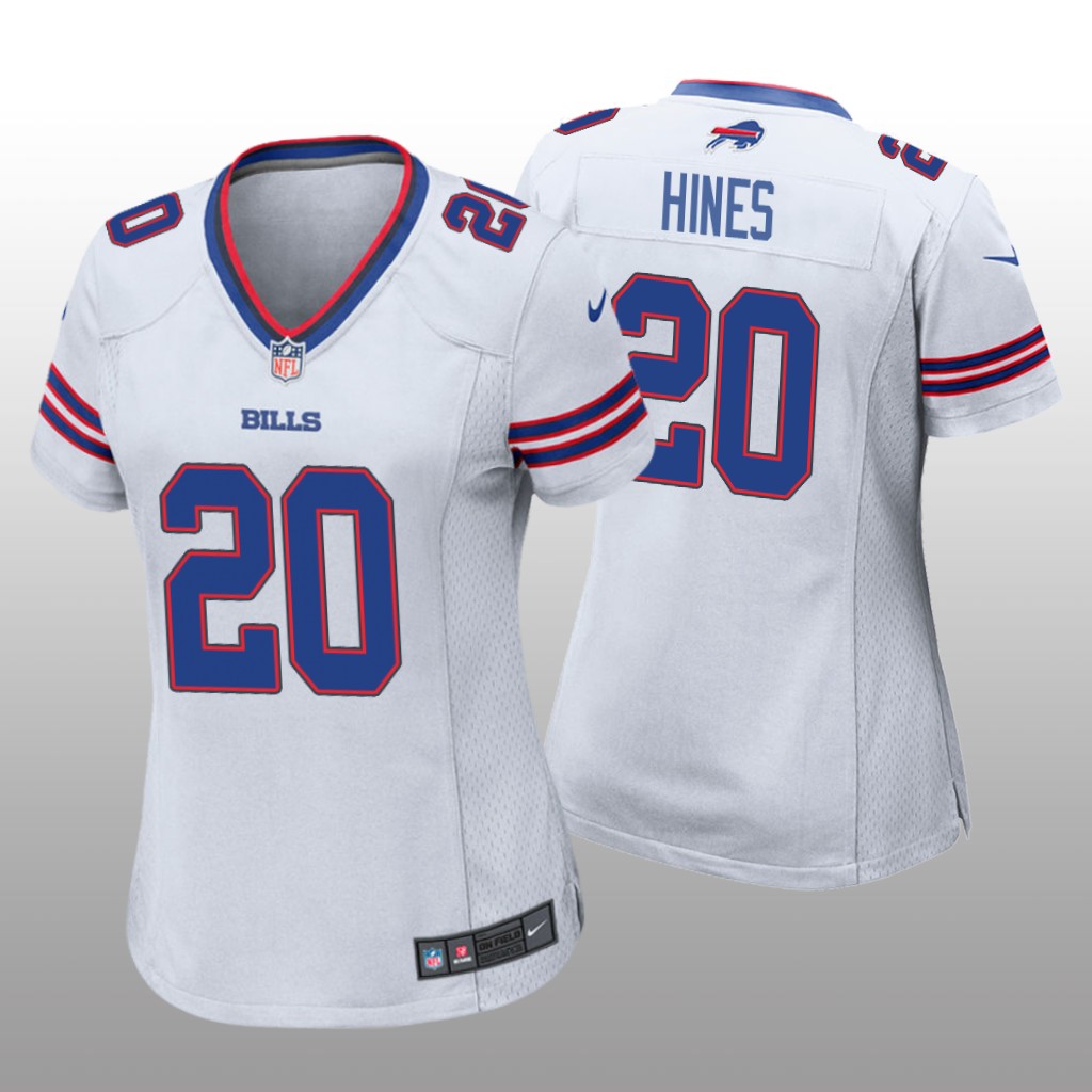 Buffalo Bills Nyheim Hines White Jersey Game - Women's