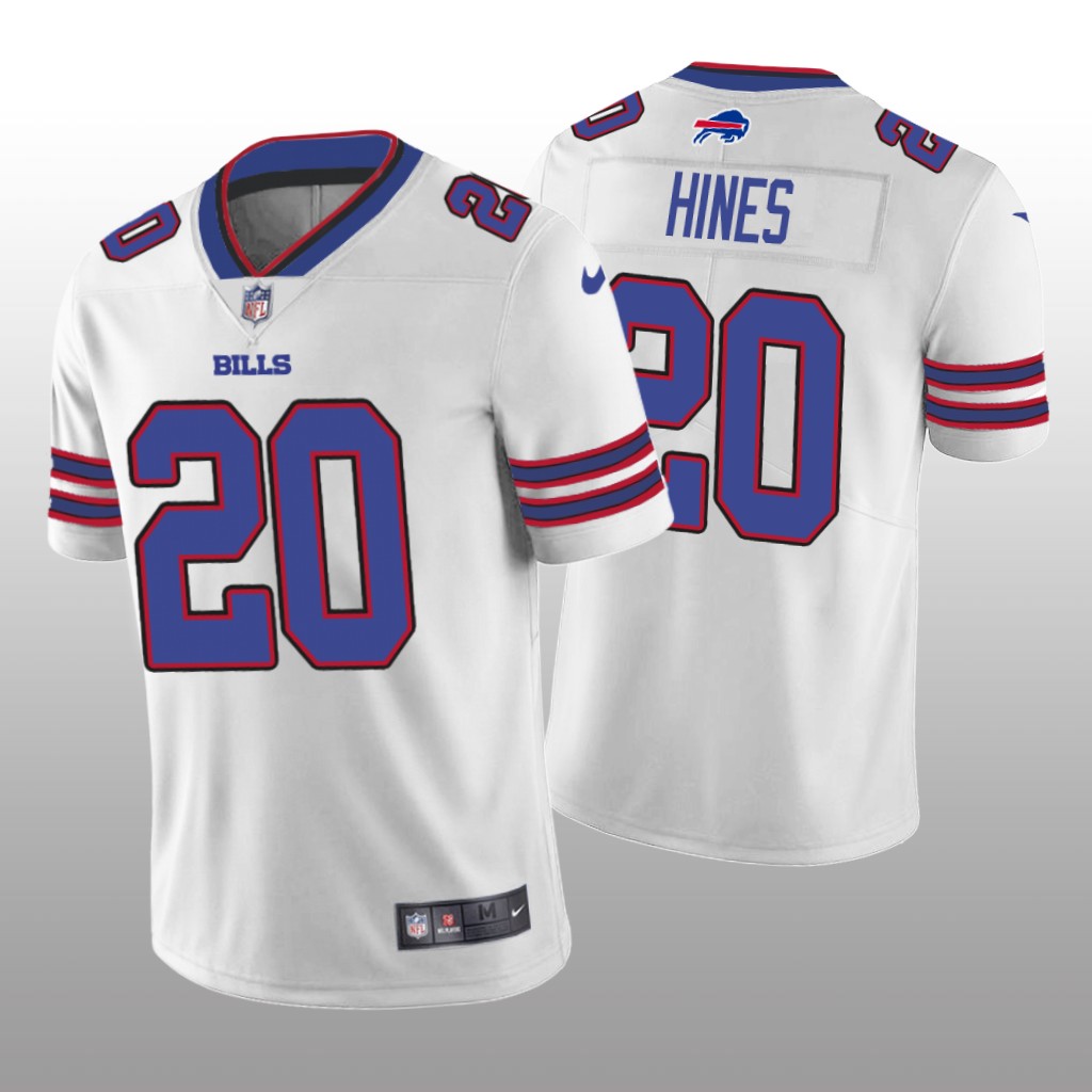 Buffalo Bills Nyheim Hines White Jersey Vapor Limited - Men's