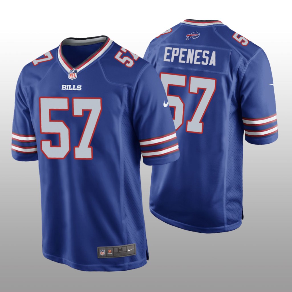Buffalo Bills Royal 2020 NFL Draft A.J. Epenesa Game Jersey