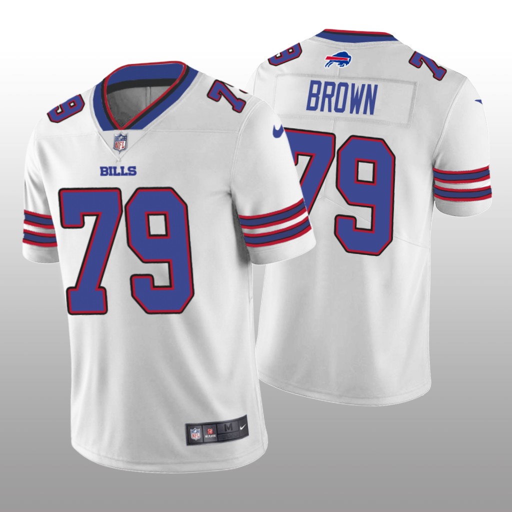 Buffalo Bills Spencer Brown White Jersey Vapor Limited - Men's