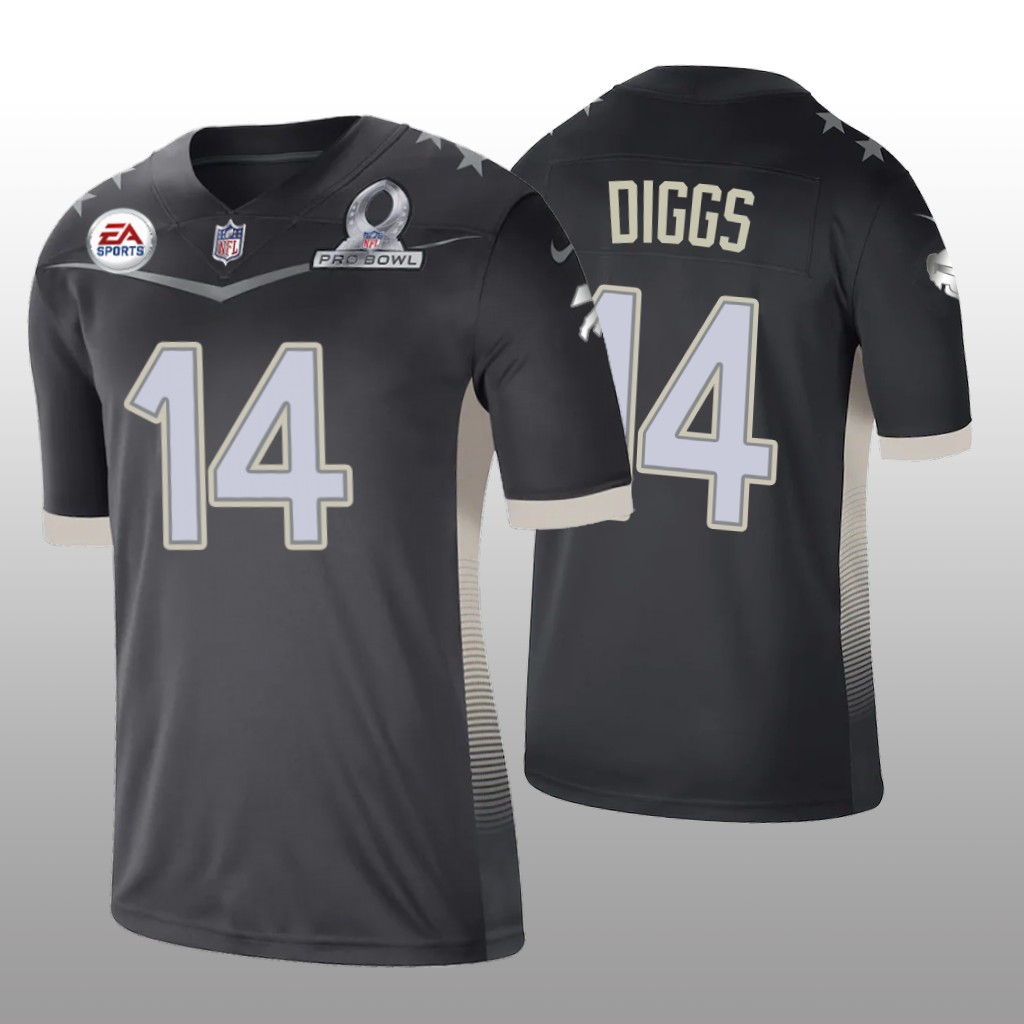 Buffalo Bills Stefon Diggs Anthracite Jersey 2021 AFC Pro Bowl Game - Men's