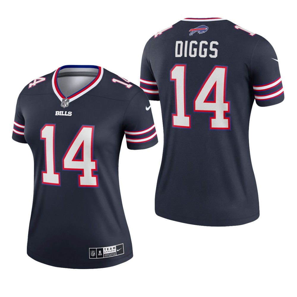 Buffalo Bills Stefon Diggs Navy Jersey Inverted Legend - Women's