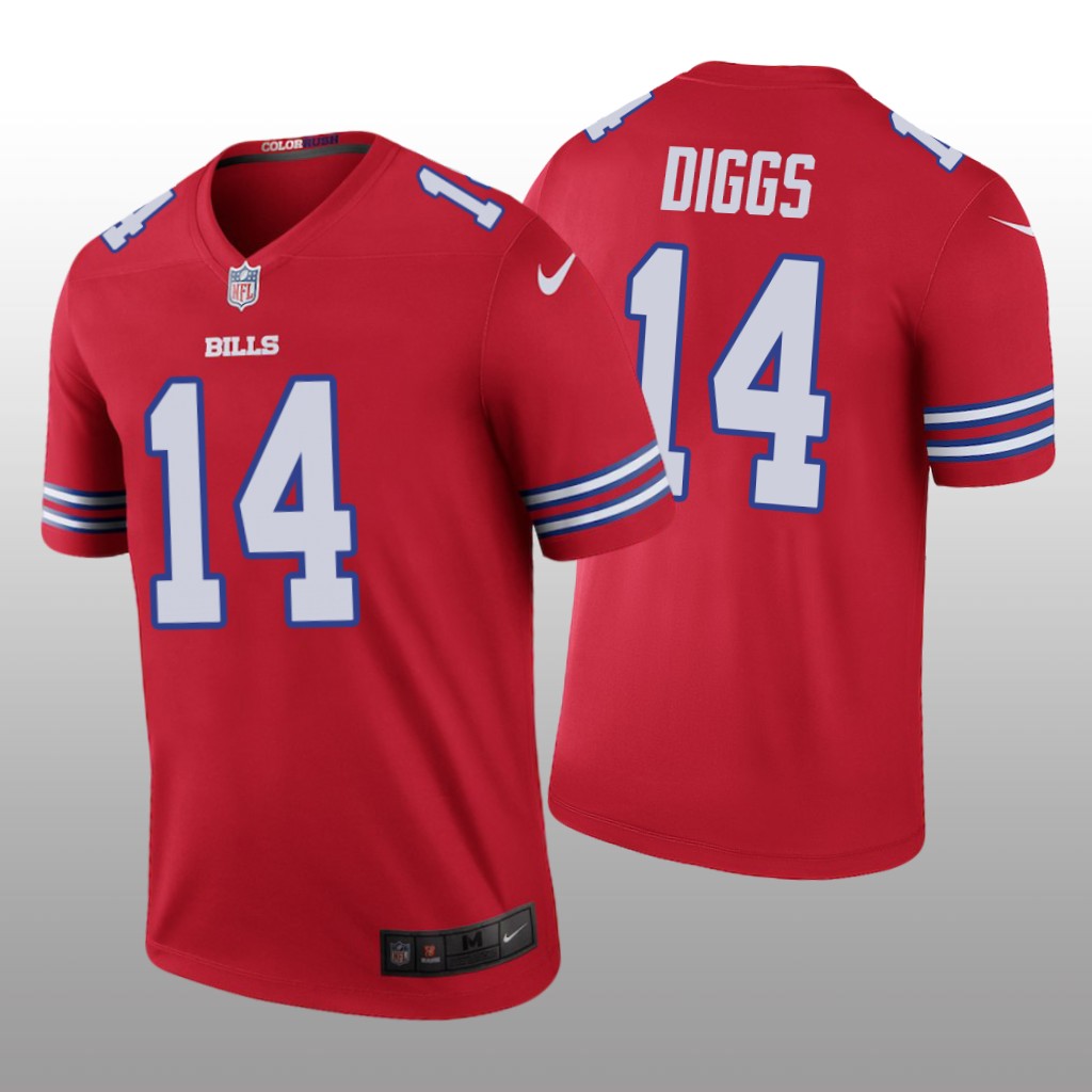 Buffalo Bills Stefon Diggs Red Jersey Color Rush Legend - Men's
