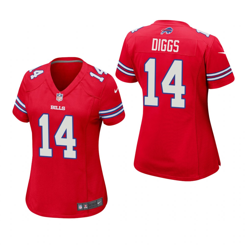 Buffalo Bills Stefon Diggs Red Jersey Game - Women's