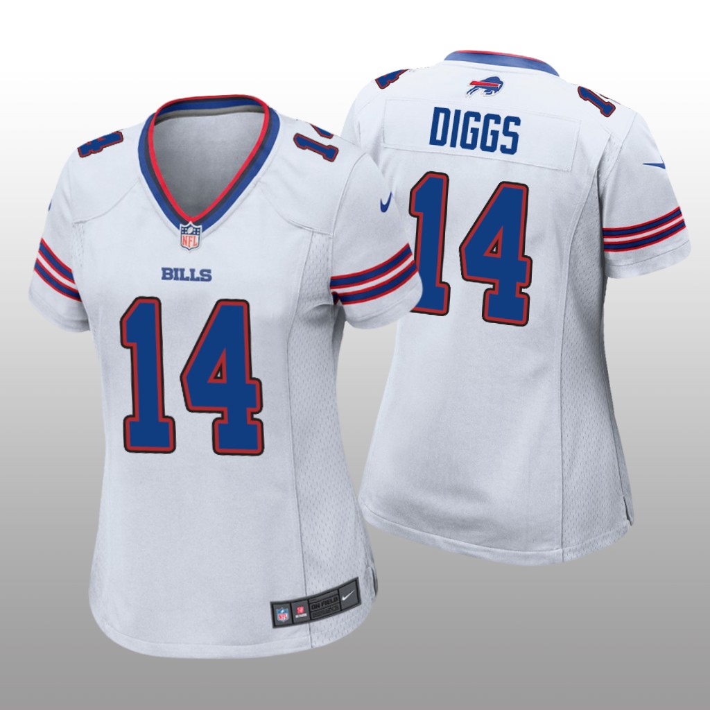 Buffalo Bills Stefon Diggs White Jersey Game - Women's