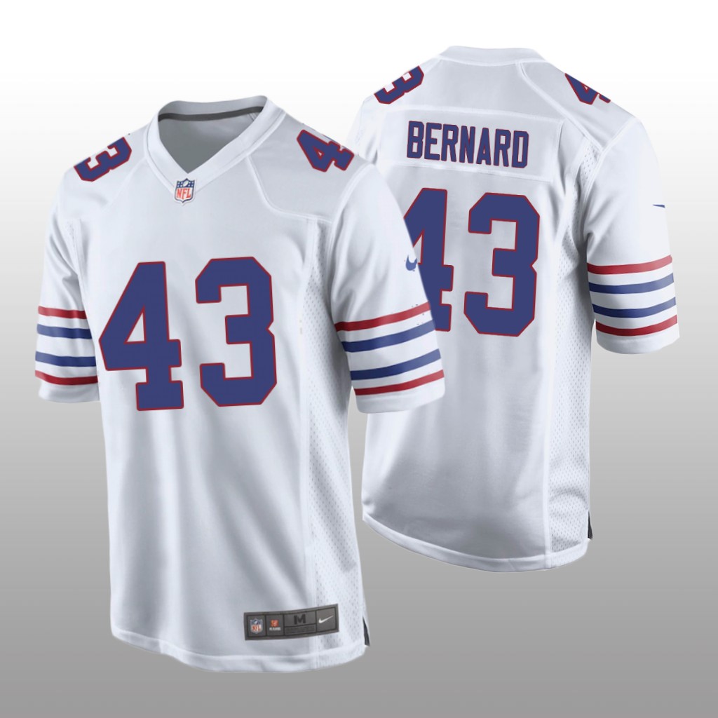Buffalo Bills Terrel Bernard White Jersey Alternate Game - Men's