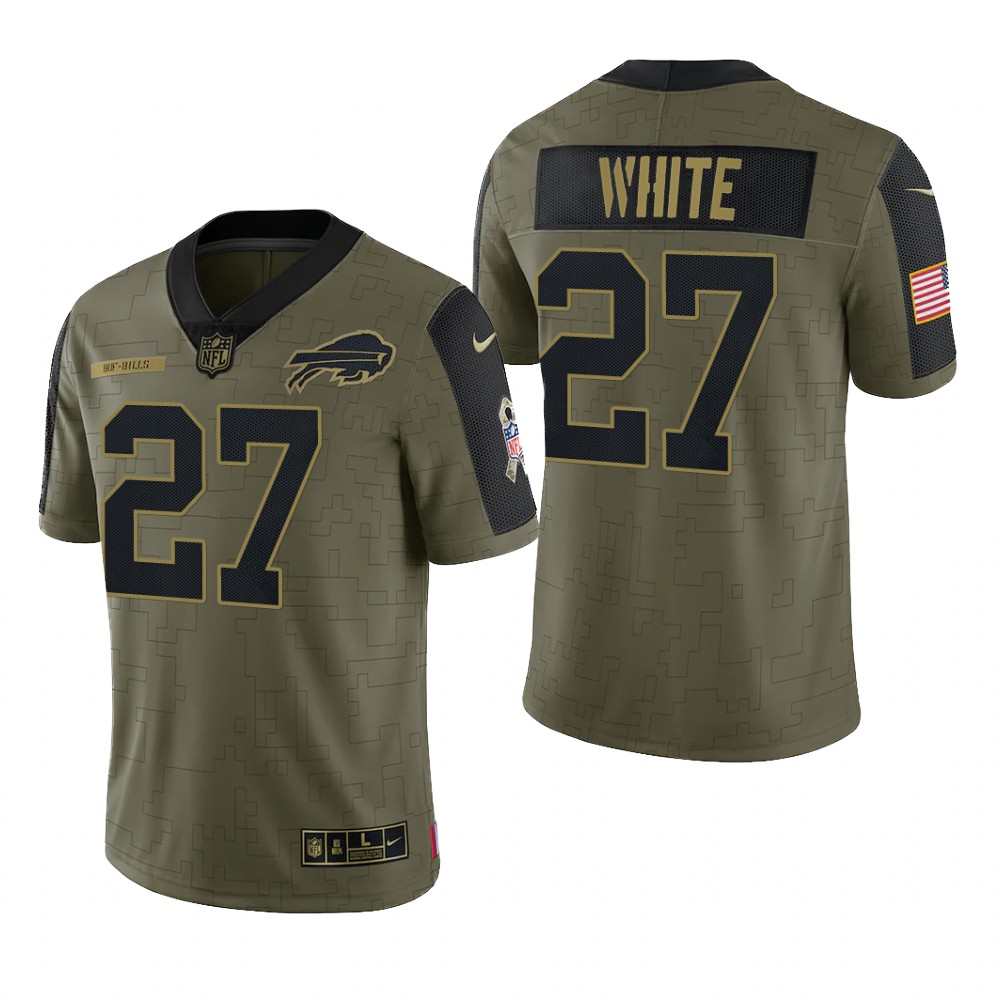 Buffalo Bills Tre'Davious White Olive Limited Jersey 2021 Salute To Service - Men's