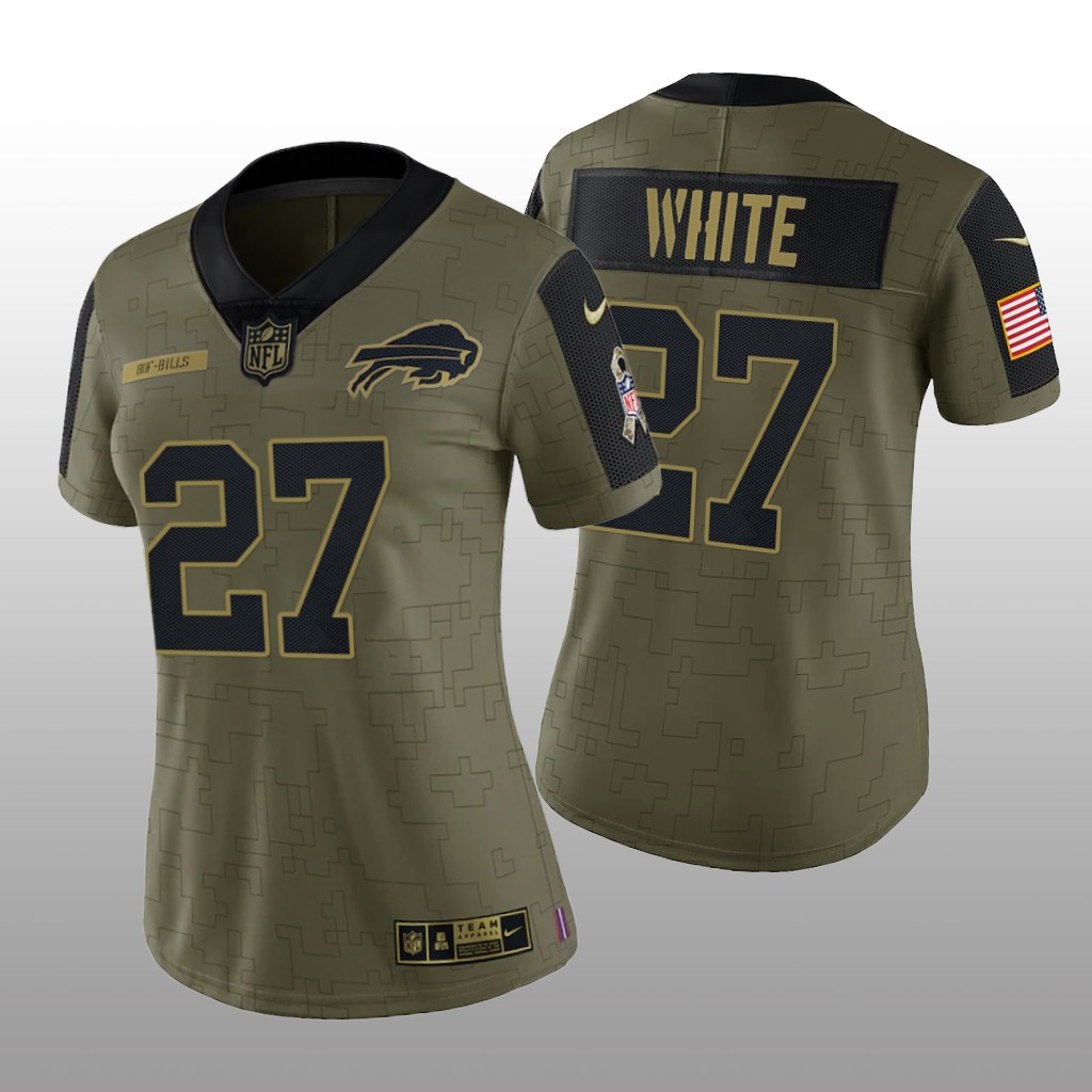 Buffalo Bills Tre'Davious White Olive Limited Jersey 2021 Salute To Service - Women's
