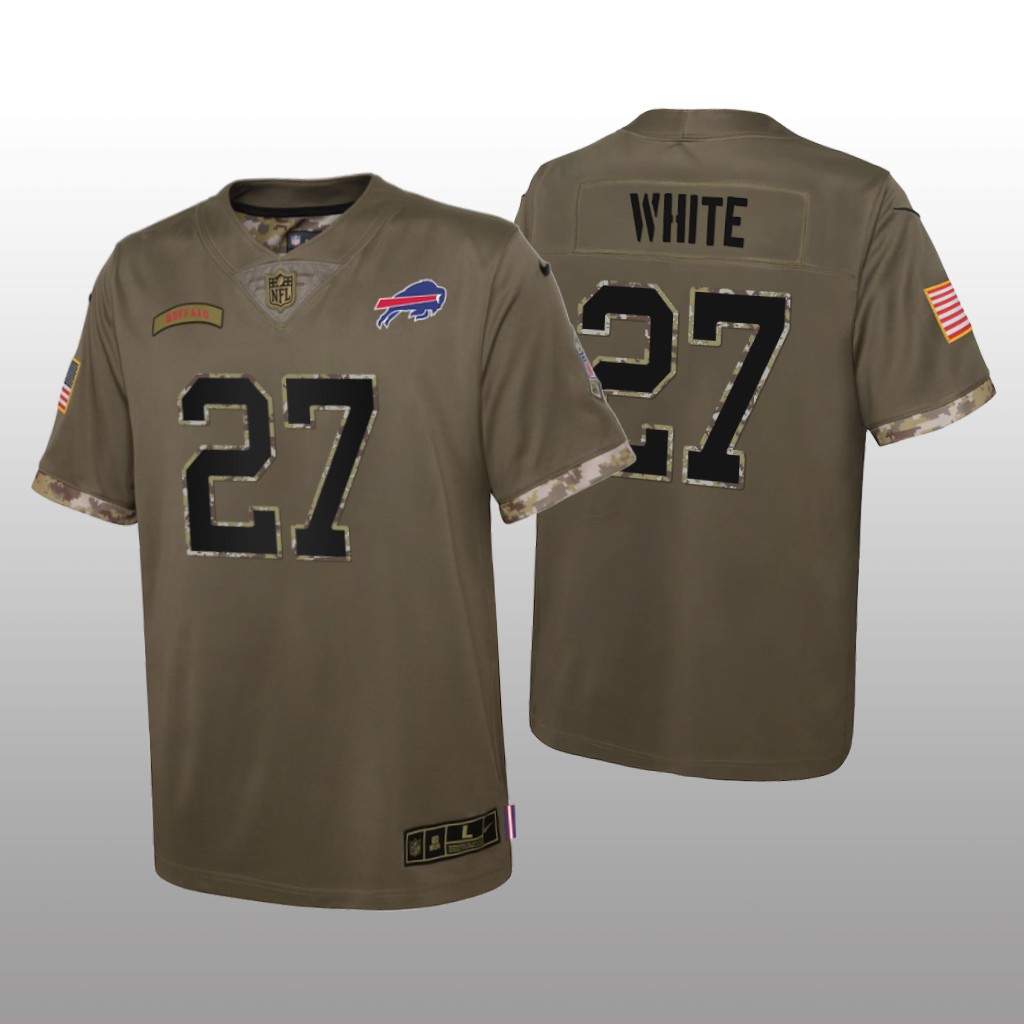 Buffalo Bills Tre'Davious White Olive Limited Jersey 2022 Salute To Service - Youth
