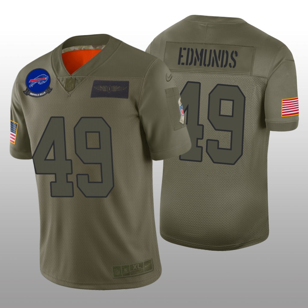 Buffalo Bills Tremaine Edmunds Camo Limited Jersey 2019 Salute to Service - Men's