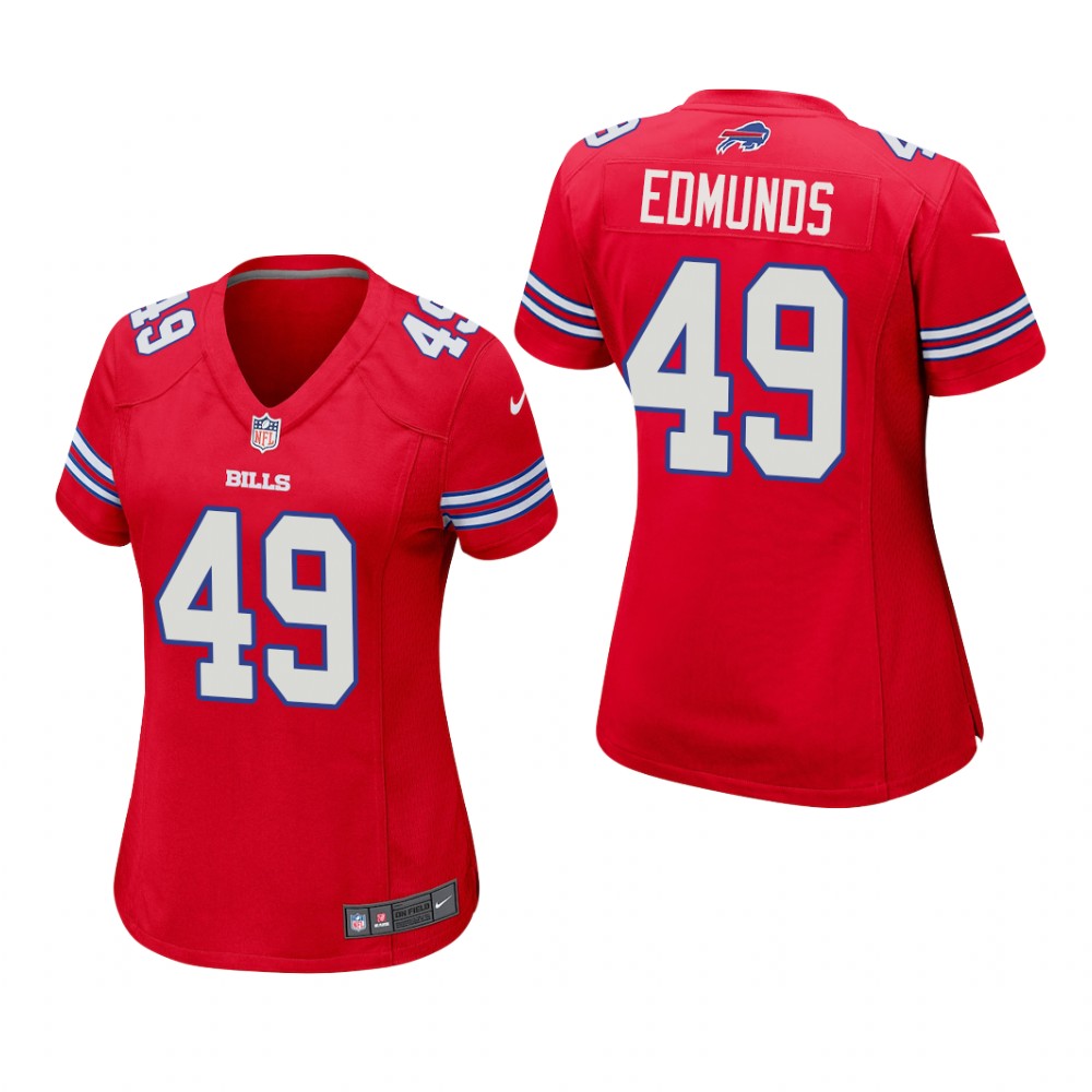Buffalo Bills Tremaine Edmunds Red Jersey Game - Women's