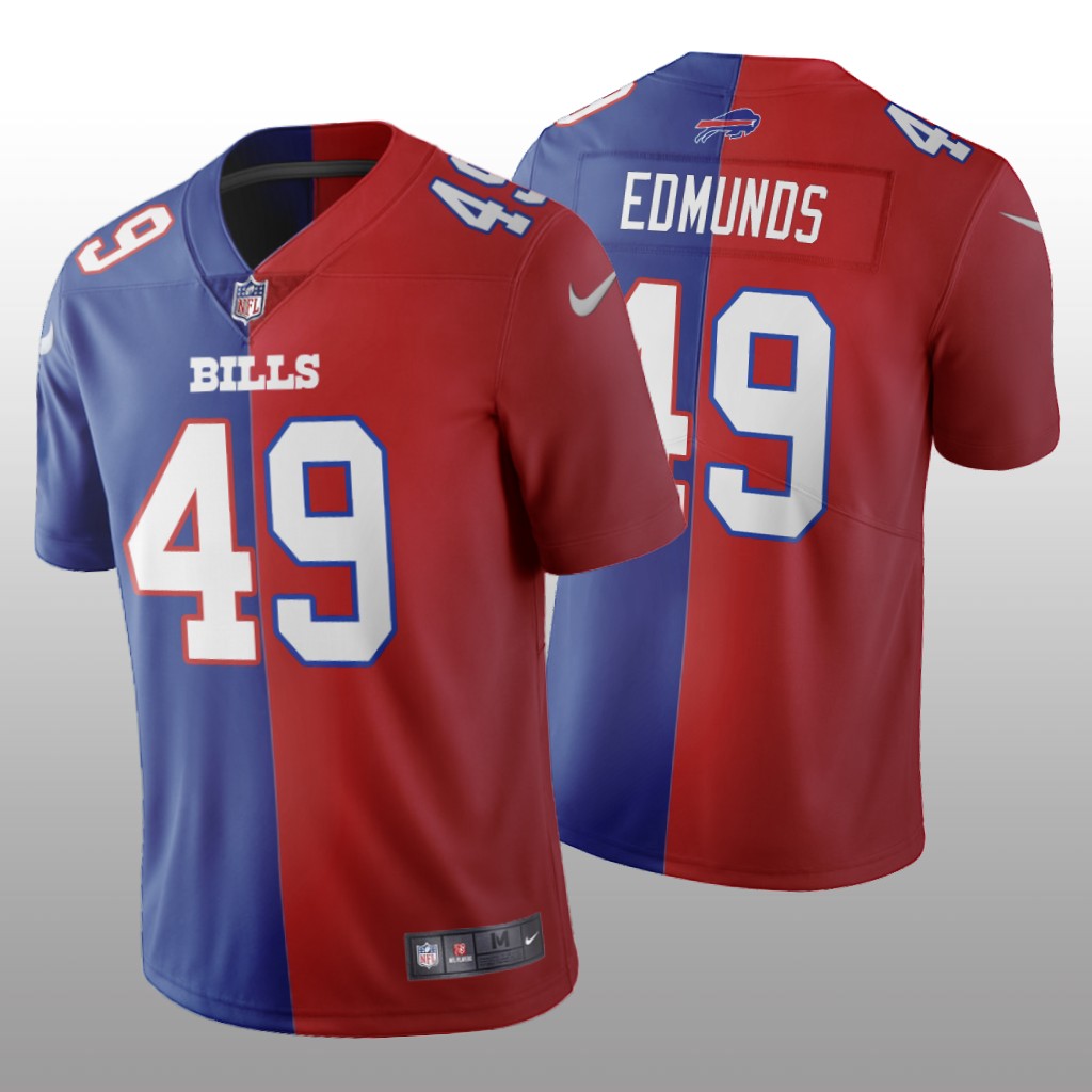 Buffalo Bills Tremaine Edmunds Royal Red Vapor Limited Split Jersey Two Tone - Men's