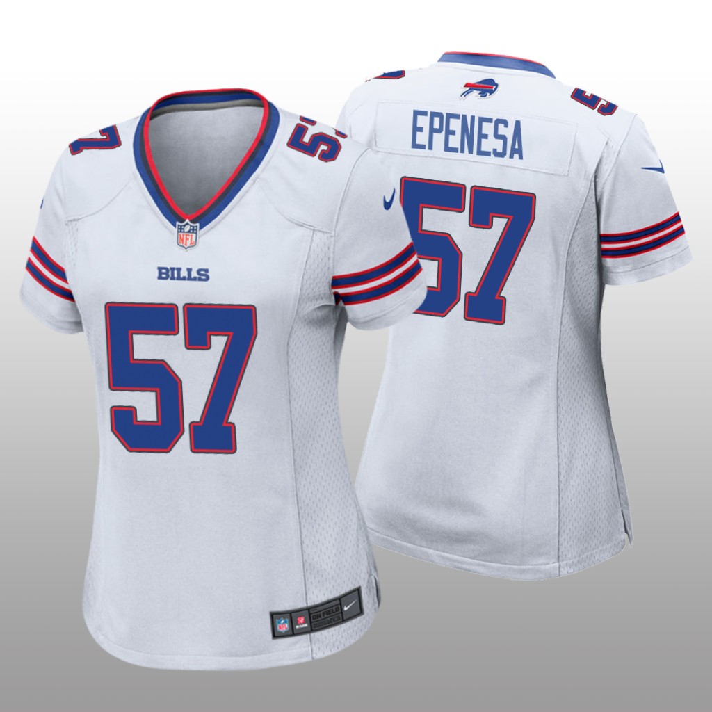 Buffalo Bills White 2020 NFL Draft A.J. Epenesa Game Jersey