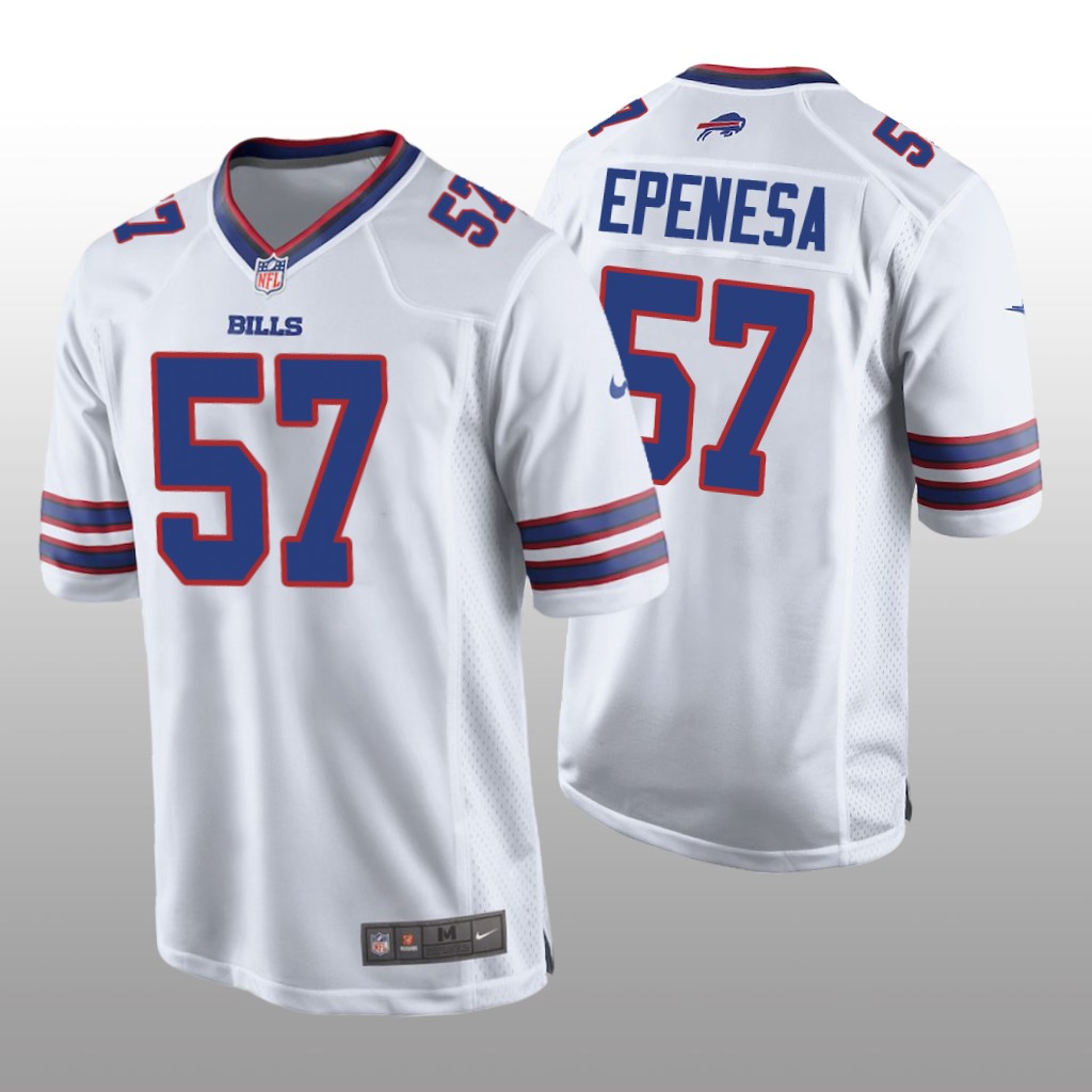 Buffalo Bills White 2020 NFL Draft A.J. Epenesa Game Jersey