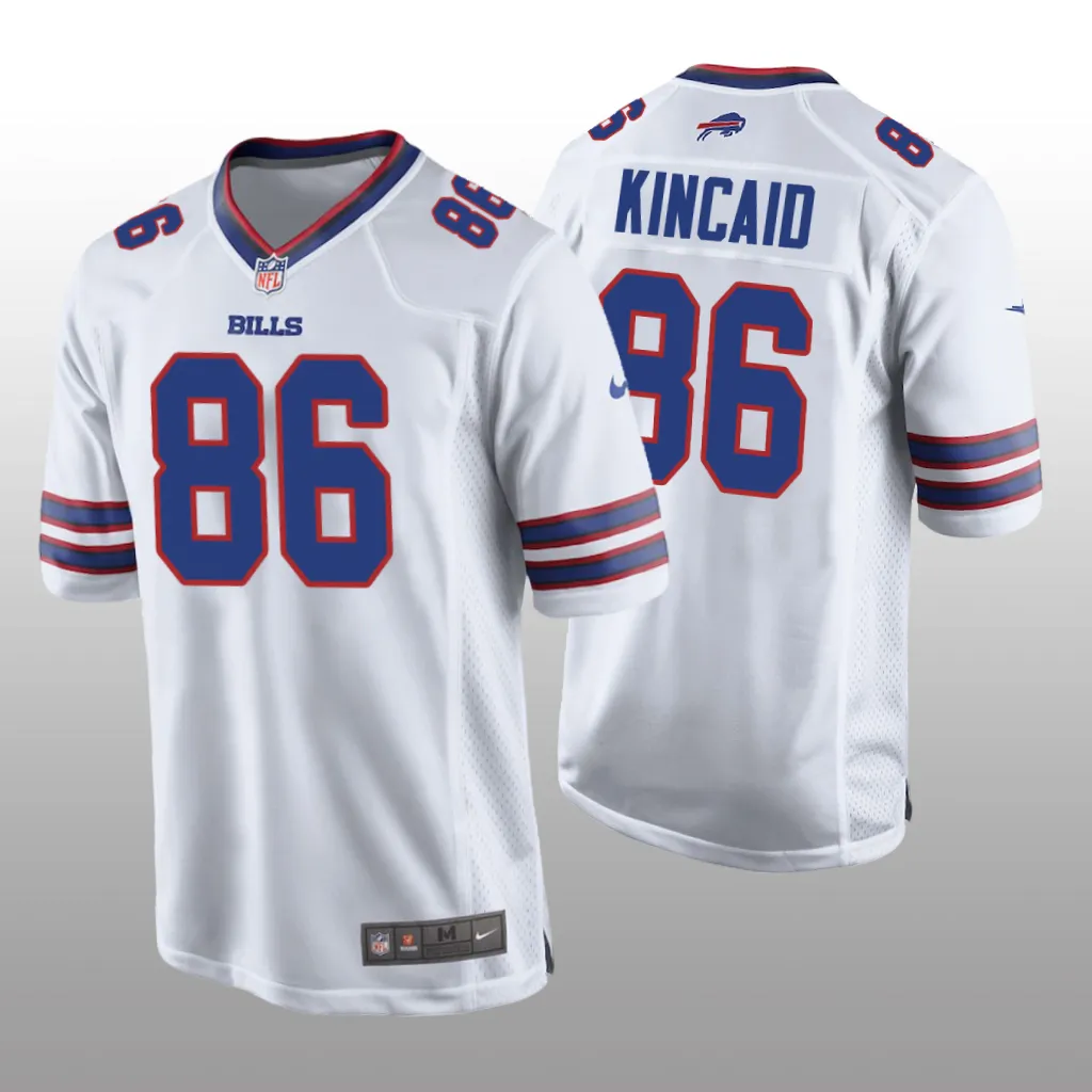 Buffalo Bills White 2023 NFL Draft Dalton Kincaid Game Jersey
