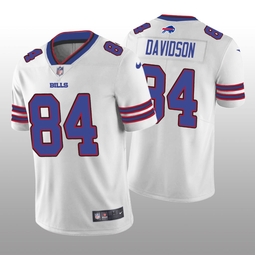 Buffalo Bills Zach Davidson White Jersey Vapor Limited - Men's