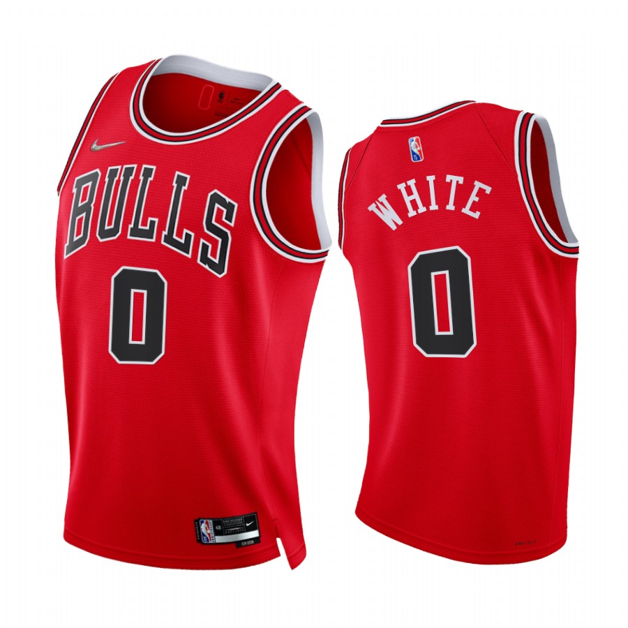 Bulls Coby White 75th Diamond Anniversary Red #0 Jersey 2021-22