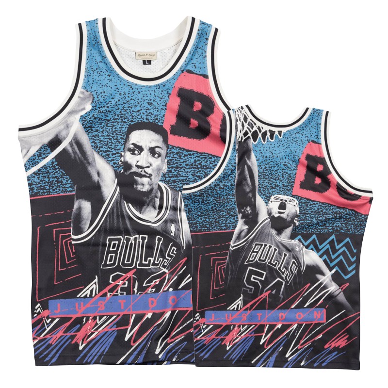 Bulls Men's Scottie Pippen #33 All-Star Image Jersey - Blue