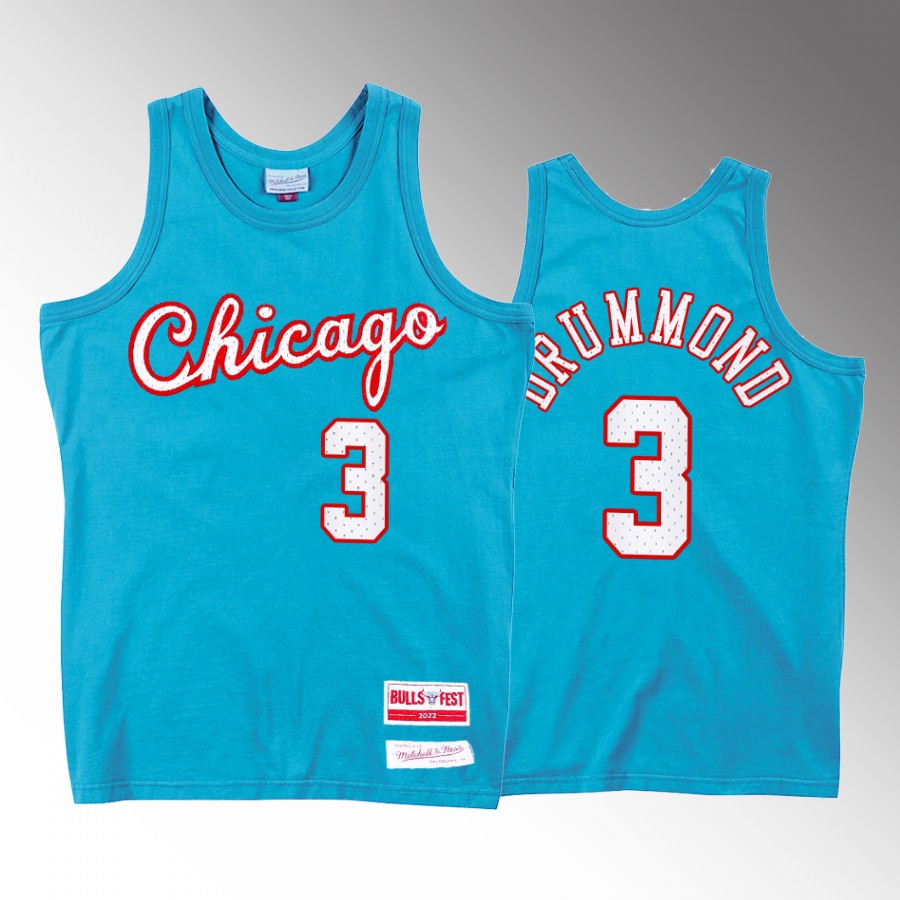 BullsFest Andre Drummond Chicago Bulls Blue #3 Jersey Limited Edition
