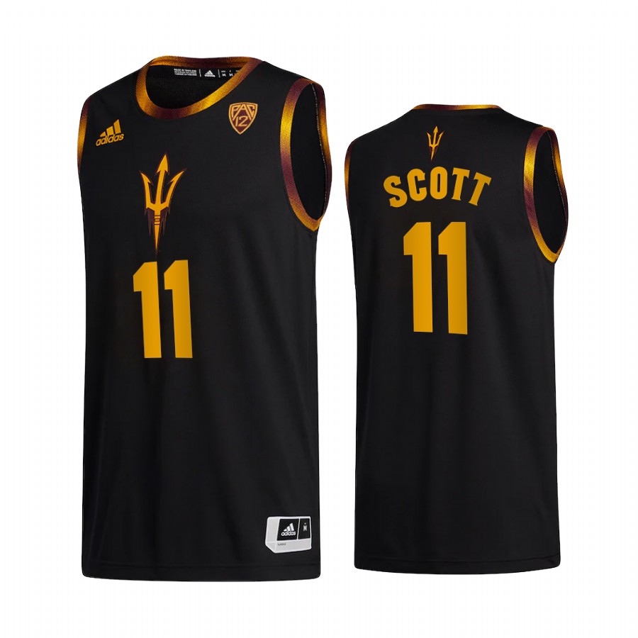 Byron Scott Arizona State Sun Devils Black Jersey College  Alumni